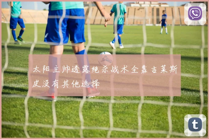 太阳主帅透露绝杀战术全靠吉莱斯皮没有其他选择
